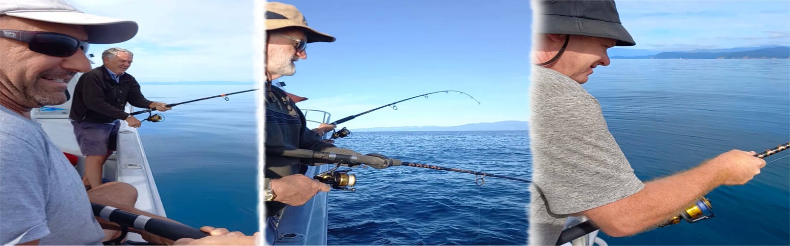 The Boys Out Fishing on the Tasman Sea